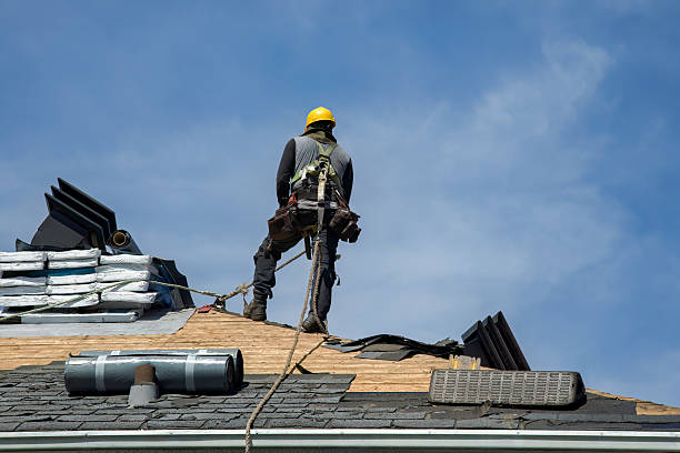 Professional Roof Installation technician working in Rome, OH
